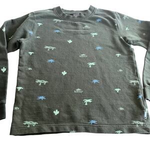 Scotch & Soda boys green palm tree print sweatshirt size 10